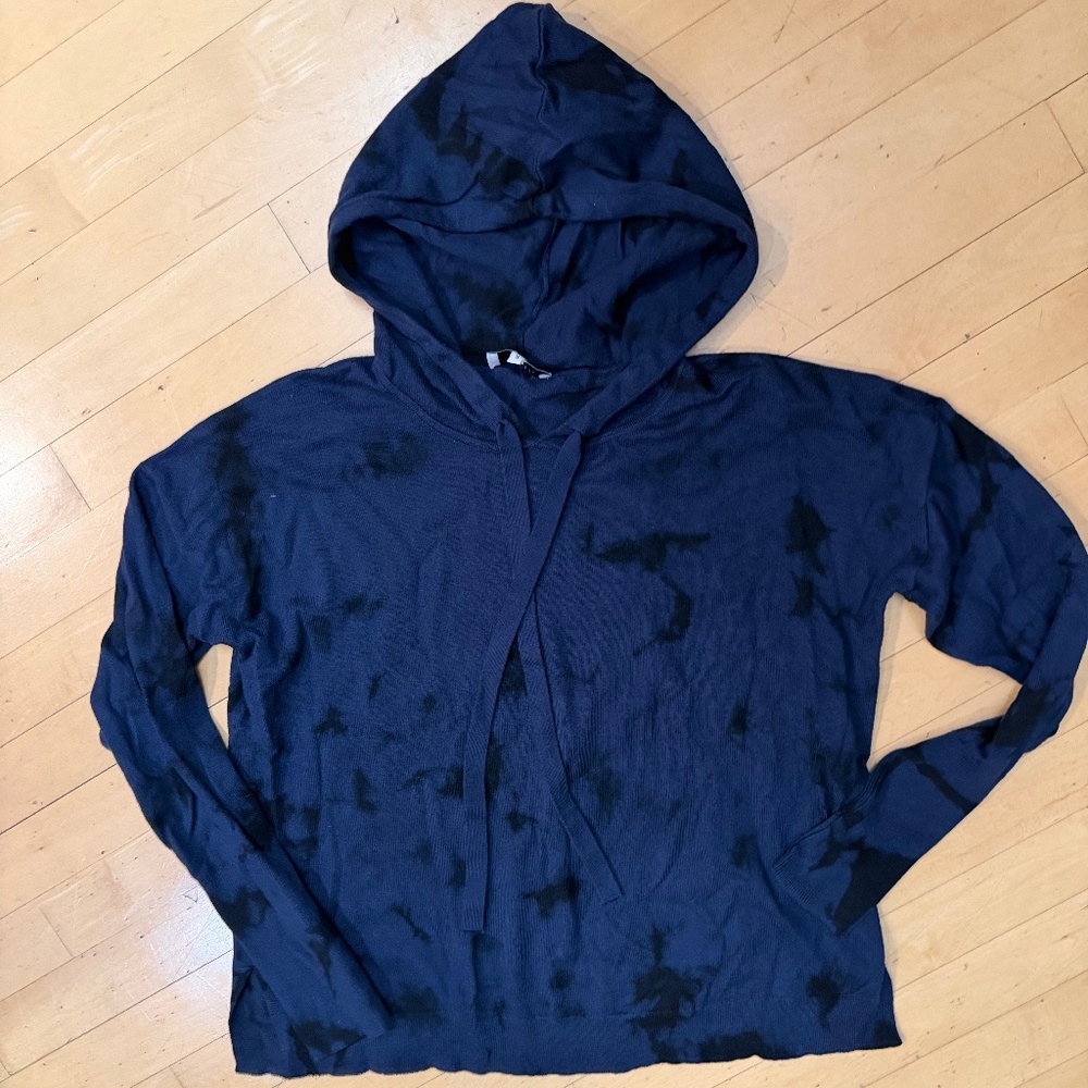 J. Society Navy/black acid wash hoodie, S, CB2523 - Picture 2 of 4